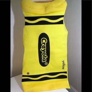 Crayola yellow crayon costume